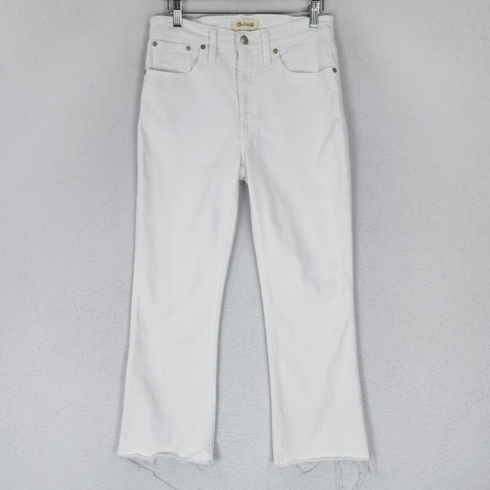 Madewell White Cropped Ankle Jeans